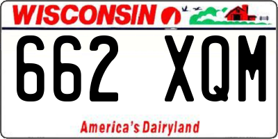 WI license plate 662XQM