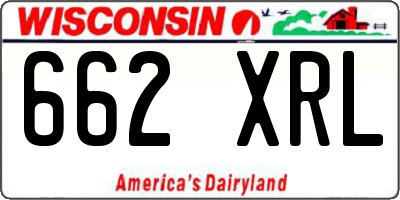 WI license plate 662XRL