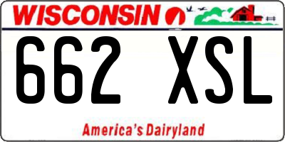 WI license plate 662XSL