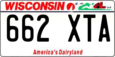 WI license plate 662XTA