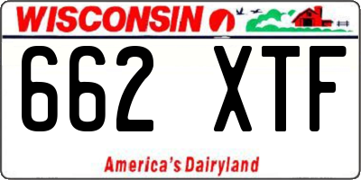 WI license plate 662XTF