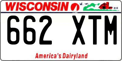 WI license plate 662XTM