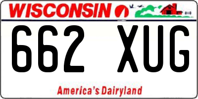 WI license plate 662XUG