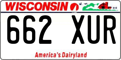 WI license plate 662XUR