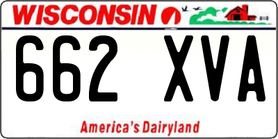 WI license plate 662XVA