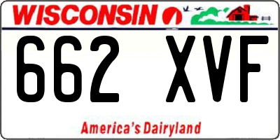 WI license plate 662XVF