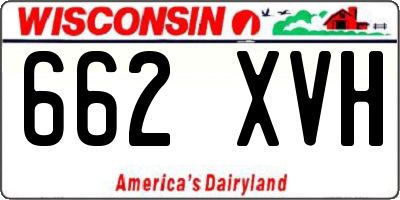 WI license plate 662XVH