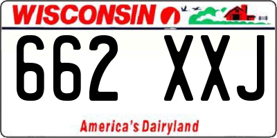 WI license plate 662XXJ