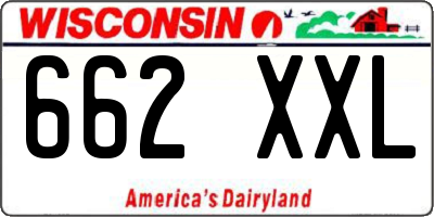 WI license plate 662XXL