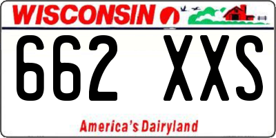 WI license plate 662XXS