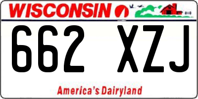 WI license plate 662XZJ