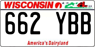 WI license plate 662YBB