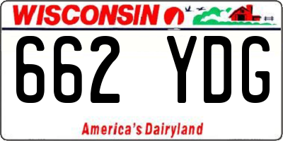 WI license plate 662YDG