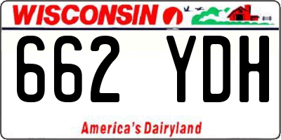 WI license plate 662YDH
