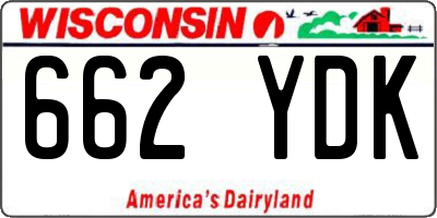 WI license plate 662YDK