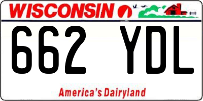 WI license plate 662YDL