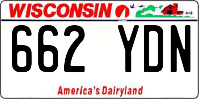 WI license plate 662YDN