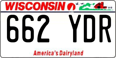 WI license plate 662YDR