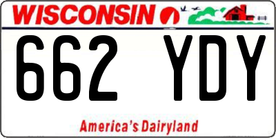 WI license plate 662YDY