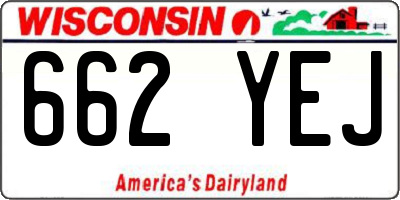 WI license plate 662YEJ