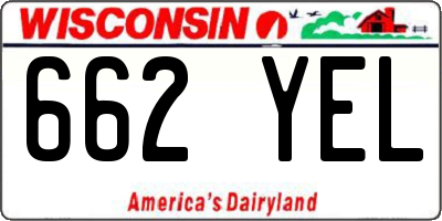 WI license plate 662YEL