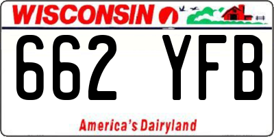WI license plate 662YFB
