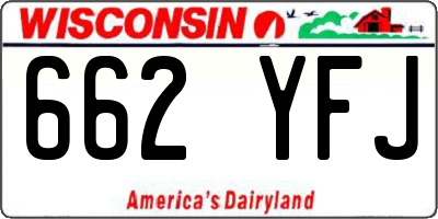 WI license plate 662YFJ