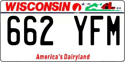 WI license plate 662YFM