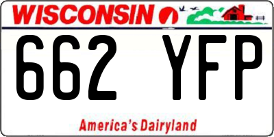 WI license plate 662YFP