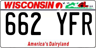 WI license plate 662YFR