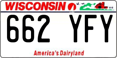WI license plate 662YFY