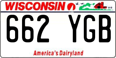 WI license plate 662YGB