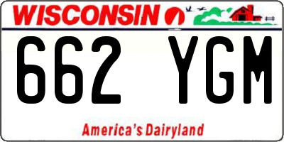 WI license plate 662YGM