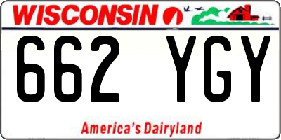 WI license plate 662YGY