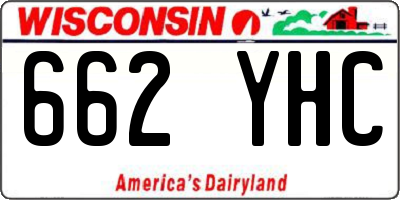 WI license plate 662YHC