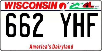 WI license plate 662YHF