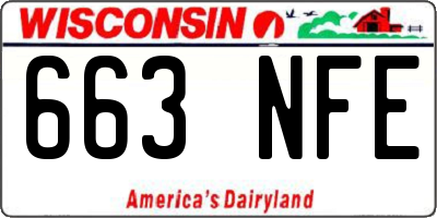 WI license plate 663NFE