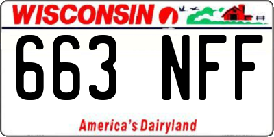 WI license plate 663NFF