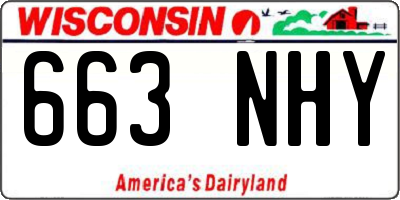 WI license plate 663NHY