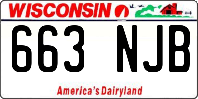 WI license plate 663NJB