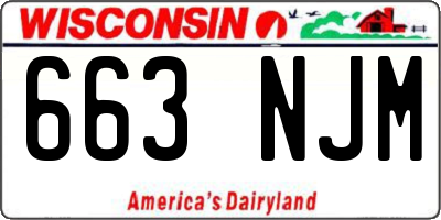 WI license plate 663NJM
