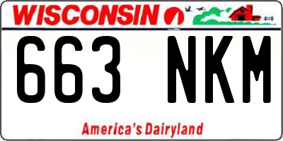 WI license plate 663NKM