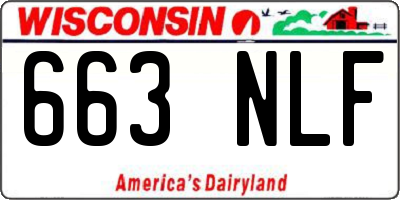 WI license plate 663NLF