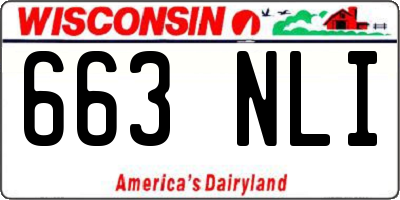 WI license plate 663NLI