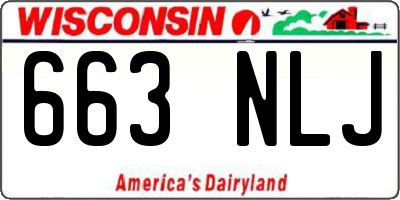 WI license plate 663NLJ