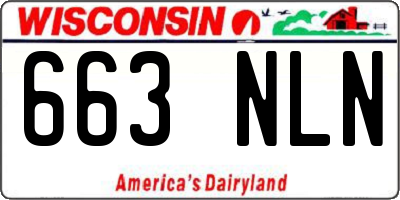 WI license plate 663NLN