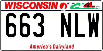 WI license plate 663NLW