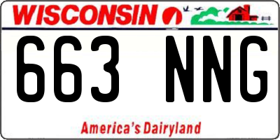 WI license plate 663NNG