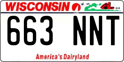 WI license plate 663NNT