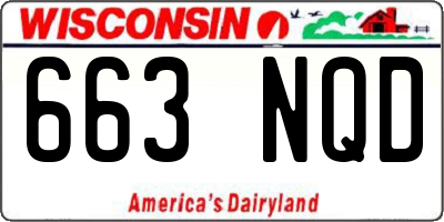WI license plate 663NQD